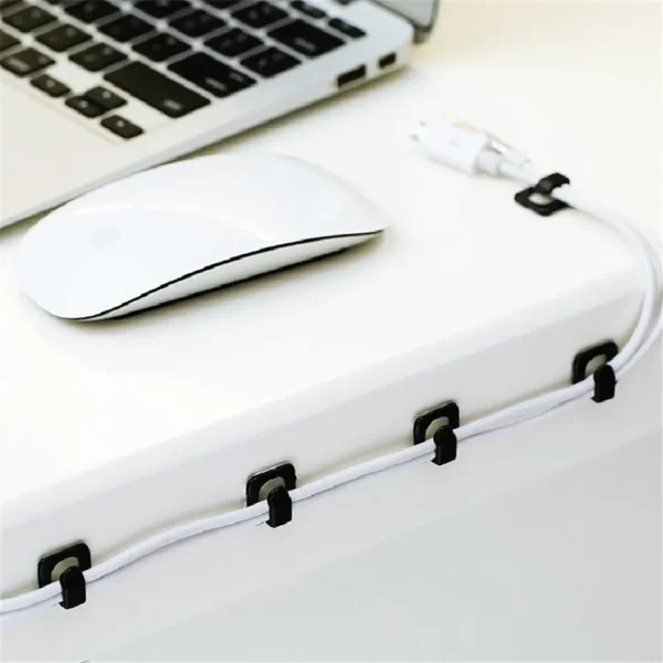 18pcs Usb Organizer Cables Desk Cable Holder Self-adhesive Cable Clip Cord Holder Cable Winder Wire Clips Office Accessories - Image 4