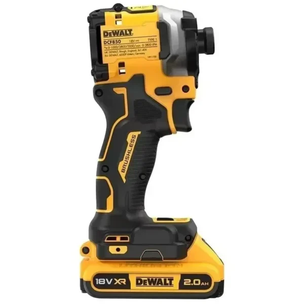DEWALT DCF850 Impact Driver Electric Driver 20V Lithium Battery Brushless battery screwdrivers High Torque tools 공구 - Image 2