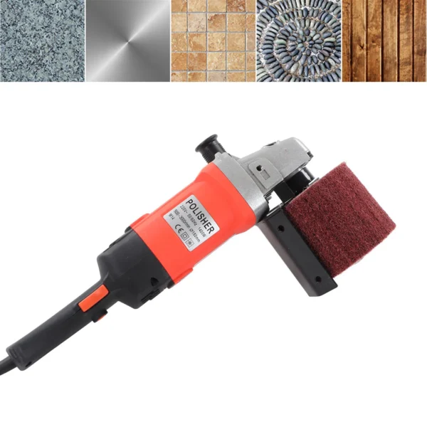 Burnishing Polishing Machine 1400W 6 Gear Handle Handheld Electric Sander Polisher with 3 Wheels Burnishing Polishing Tool - Image 2