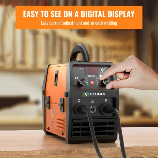 HITBOX Mig Welding Machine Synergy HBM1200 Semi-Automatic 3 in 1 Inverter Tig Argon Arc MIG Gas-Less Soldering Welder 110V 220V - Image 3