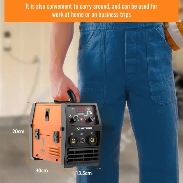 HITBOX Mig Welding Machine Synergy HBM1200 Semi-Automatic 3 in 1 Inverter Tig Argon Arc MIG Gas-Less Soldering Welder 110V 220V - Image 2