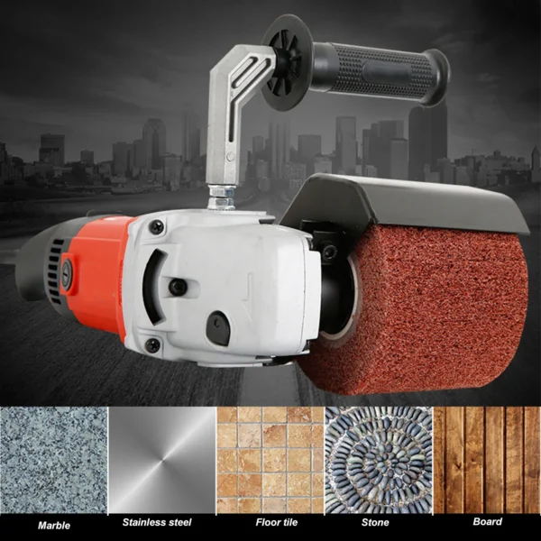 Burnishing Polishing Machine 1400W 6 Gear Handle Handheld Electric Sander Polisher with 3 Wheels Burnishing Polishing Tool - Image 4
